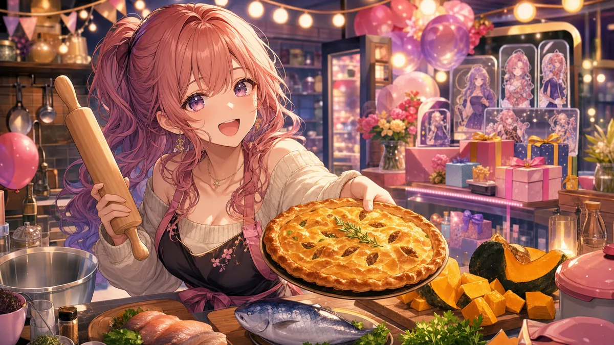 亞生うぱる、生誕配信でタカベのパイ作り バースデーグッズ公開から4万人到達、サイン会予告まで のV-BUZZ独自アイキャッチ
