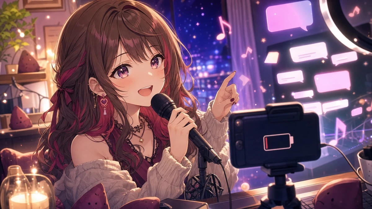 YOSHIKA、6月最初の週末歌枠でリクエストに応答 カメラ充電トラブルも笑いに変えた夜 のV-BUZZ独自アイキャッチ