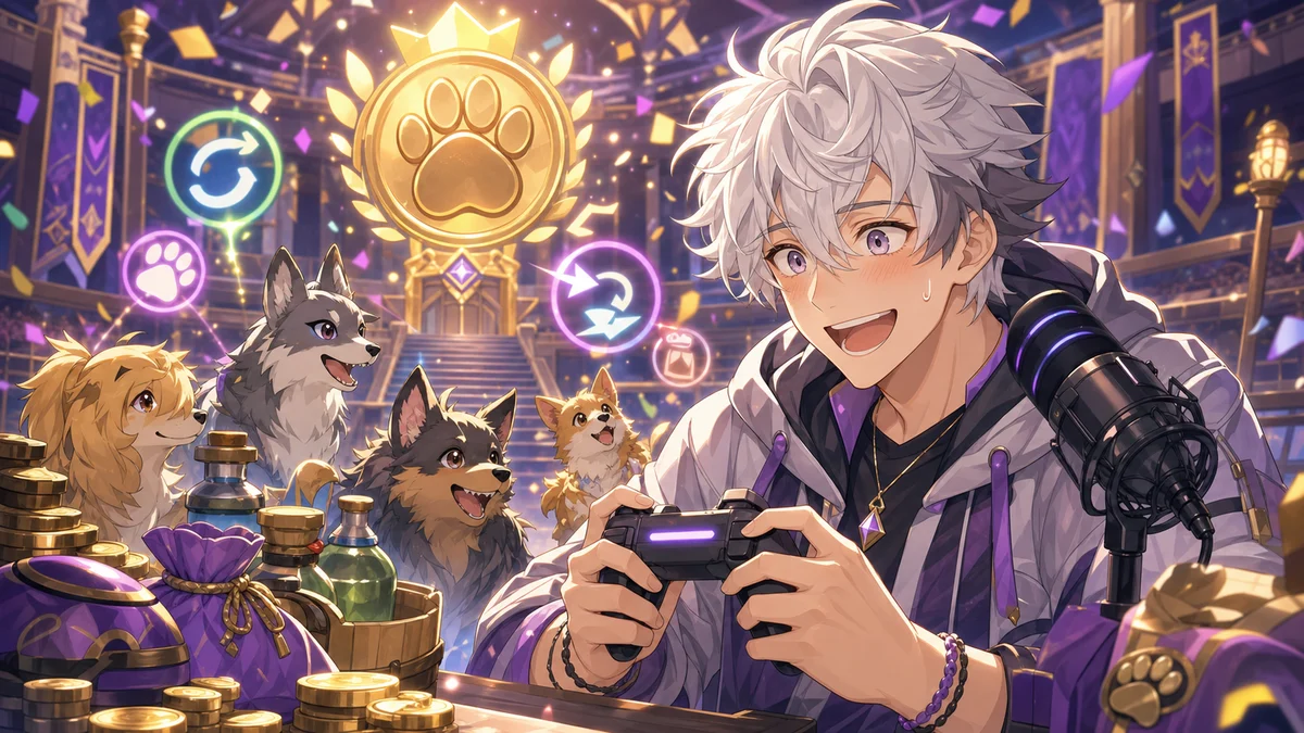 ゆちおニキ『ポケモン バイオレット』犬縛り9、四天王からトップ戦まで突破 資金不足も交換も含めてチャンピオンへ のV-BUZZ独自アイキャッチ