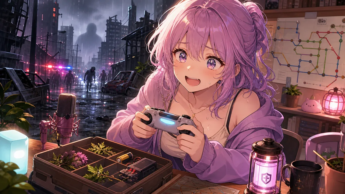 結城さくな『バイオハザードRE:3』初見クリア耐久 ネメシスに追われながら8時間でラクーンシティの結末へ のV-BUZZ独自アイキャッチ